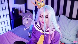 Slutty Shiro loses at janken and gives her horny body to stepbro as reward - CUT version
