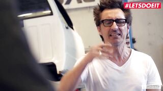 Bums Buero - Big Tits Secretary Wild Vicky Fucks In Public Garage LETSDOEIT