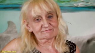 extreme ugly 74 years old grandma fucking her unshaved tight cunt with a dildo first time for my porn cam