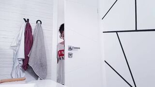 Secretly masturbating on the toilet at the family reunion - Sweet Nayan