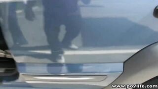 POVLife Pale redhead pick up teen facialized