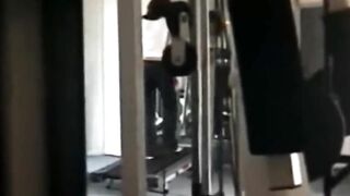 Sexy Babe workout and Fucking a gym