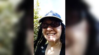 Showing tits in Private Orange fields near highway!!
