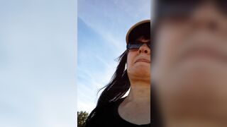 Showing tits in Private Orange fields near highway!!