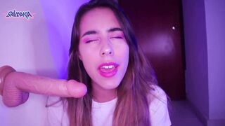 I lick and do a blowjob to this dildo