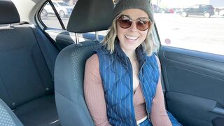 Public cumming in grocery store with Lush remote controlled vibrator