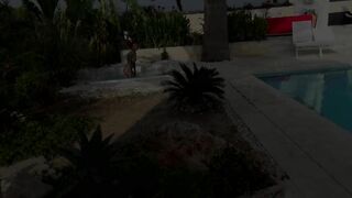 Red tattoed german bitch having fun with Big Dick