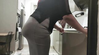 I saw my stepson play with his dick while I was at work.