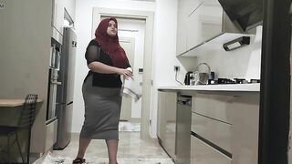 I saw my stepson play with his dick while I was at work.