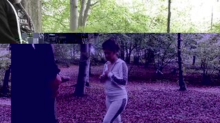 Creampie with a stranger at the camping