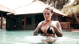 Christy Mack pool fun