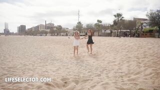 Petite sluts having threesome with your POV cock