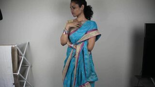 Best Big Boobs Indian Lily In Sari Talking Dirty In Tamil