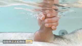 Leila Lewis Is In The MIddle Of A Yoga Session When Her Friend's Bf Comes In & Surprises Her With His Cock - BRAZZERS