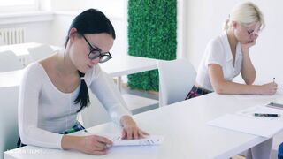 ULTRAFILMS Hot pornstar Eva Elfie getting fucked by her teacher during test