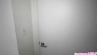 Gorgeous Red Head MILF Gets Creampied After Our Pool Day Gets Cancelled - Andi James Johnny Love