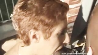 Short Hair Redhead Swinger Gets BBC Sex Loving Experience