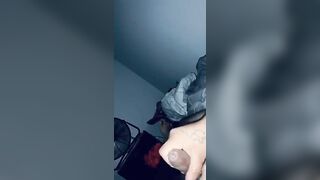 Uncut guy busting