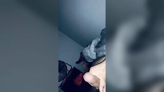 Uncut guy busting