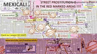 Street Map of Mexicali, Mexico with Indication where to find Streetworkers, Freelancers and Brothels. Also we show you the Bar, Nightlife and Red Light District in the City.