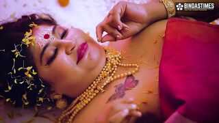 Big Boobs Desi Newly Married Virgin Wife First Night with Her Husband and Creampie Full Movie