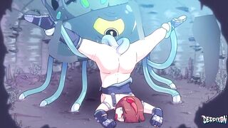 Derpixon Monster Sea King Judgment Fucked In Both Holes