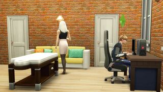 step Mom and son erotic massage and sex - mother in law