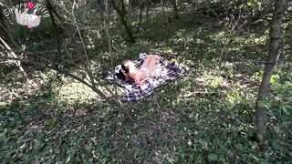 Neighbor Followed Me To The Woods And Caught Masturbating After Told Me To Handjob His Big Dick! Cum