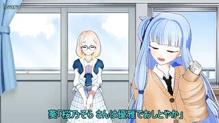 Anime/Manga (Hentai) ENF CMNF MMD - The cute girly loses her swimsuit in the public swimming pool, remaining completely naked, p