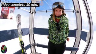 a girl he met on the slopes takes to his room to ski