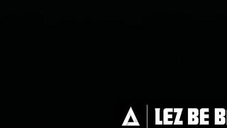 LEZ BE BAD - Locked Outside Naked, Gizelle Blanco Has Hard Strap-On Sex With Neighbor Blake Blossom