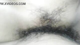 Spreading the pussy of a student girl and fucking her until she cums twice.
