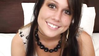 Sexy blonde 18 yr old amateur sucks and fucks on video