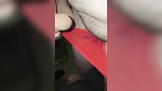 OLD PERVERT CUMS ON MY HAIRY PUSSY BIG DICK HEAD