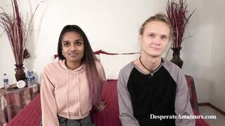 Rose Kama Sutra and Shan Hot sexy big tit milf and petite indian and blonde get their tight pussies stretched by big cocks