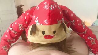 Unwrap the Christmas present and fill it with creampie. Holiday mood with even more sex.