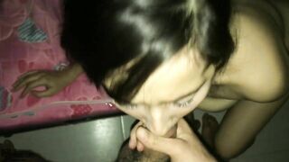 Cum compilation with my cousin Emma's horny whore - Porn in Spanish