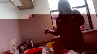 Early Morning Masturbation and Washing #1