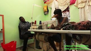 The neighborhood seamstress with her client who takes the measurements of the pants and takes the opportunity to take the measurements of his cock which she begins by sucking and drinking the sperm followed by a good fuck on xvideos red