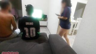 I had to have sex with my husband's friend because of a bet, but I got horny and ended up doing DP with both of them