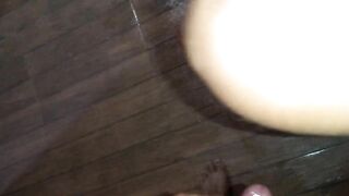 cuckold films me while i suck and got fucked by my bbc bull then he creampied me and fucks the ass of my bisexual cuckold