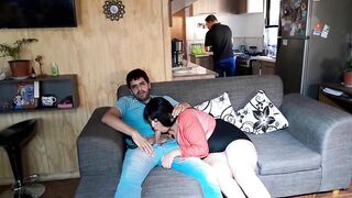 cuckolding my husband in the kitchen while I fuck his best friend -Kellyhotstepmom