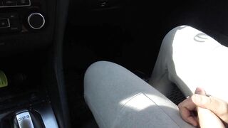 Algerian prostitute fucks in car in the parking lot of McDonald's in Marseille