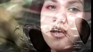 Hot teen gets her hairy pussy licked and smashed by a man after playing with toys