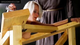 Lovely Bare Ass Tormented as Girl Can't Escape
