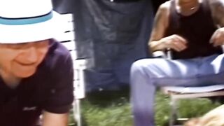 Swinging Redhead Wife Outdoors With BBC
