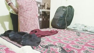 Salu Bhabhi fucked in hotel by her boyfriend and Blowjob with his big dick
