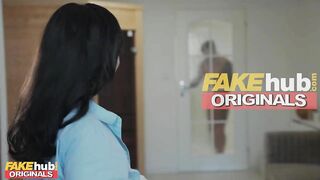 FAKEhub - Anal sex and squirting orgasms for fit skinny German masseuse MILF brunette with big ass
