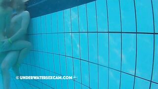 Although It Is A Public Swimming Public Pool This Couple Fucks Without Any Shame