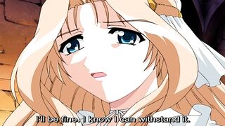 Busty hentai blonde enjoys sex